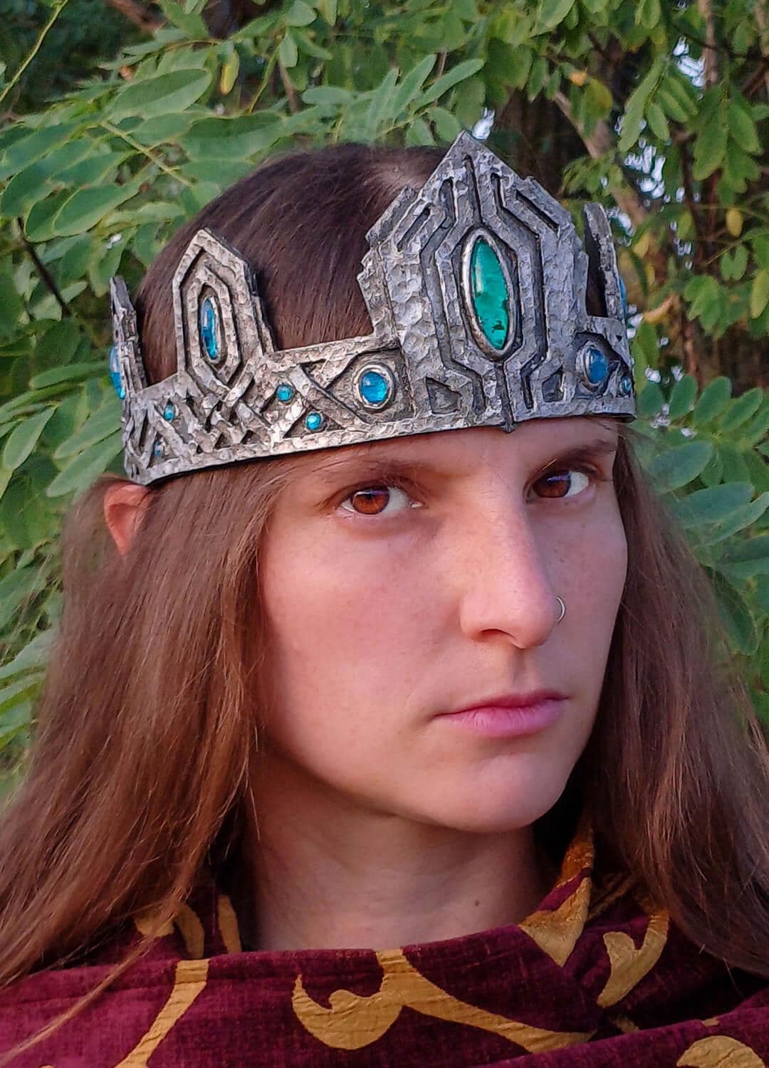 READY TO SHIP Custom Dwarven Crown - Fantasy Larp Cosplay Renaissance