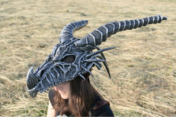 Dragon Skull Headdress Larp Renaissance 