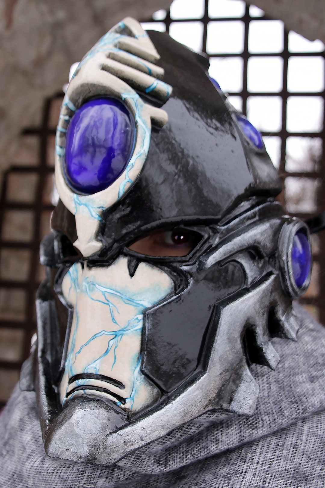 MADE TO ORDER Warhammer 40k Farseer Eldar Mask Cosplay Costume Larp ...