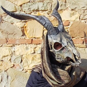 オーダーメイド ホワイトメンフクロウマスク 樹脂製 - コスプレ LARP