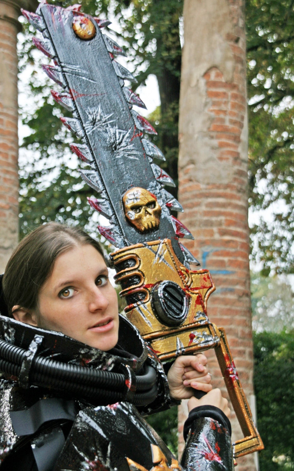 MADE TO ORDER Larp Chain Sword Chainsword Chainsaw Gold Etsy