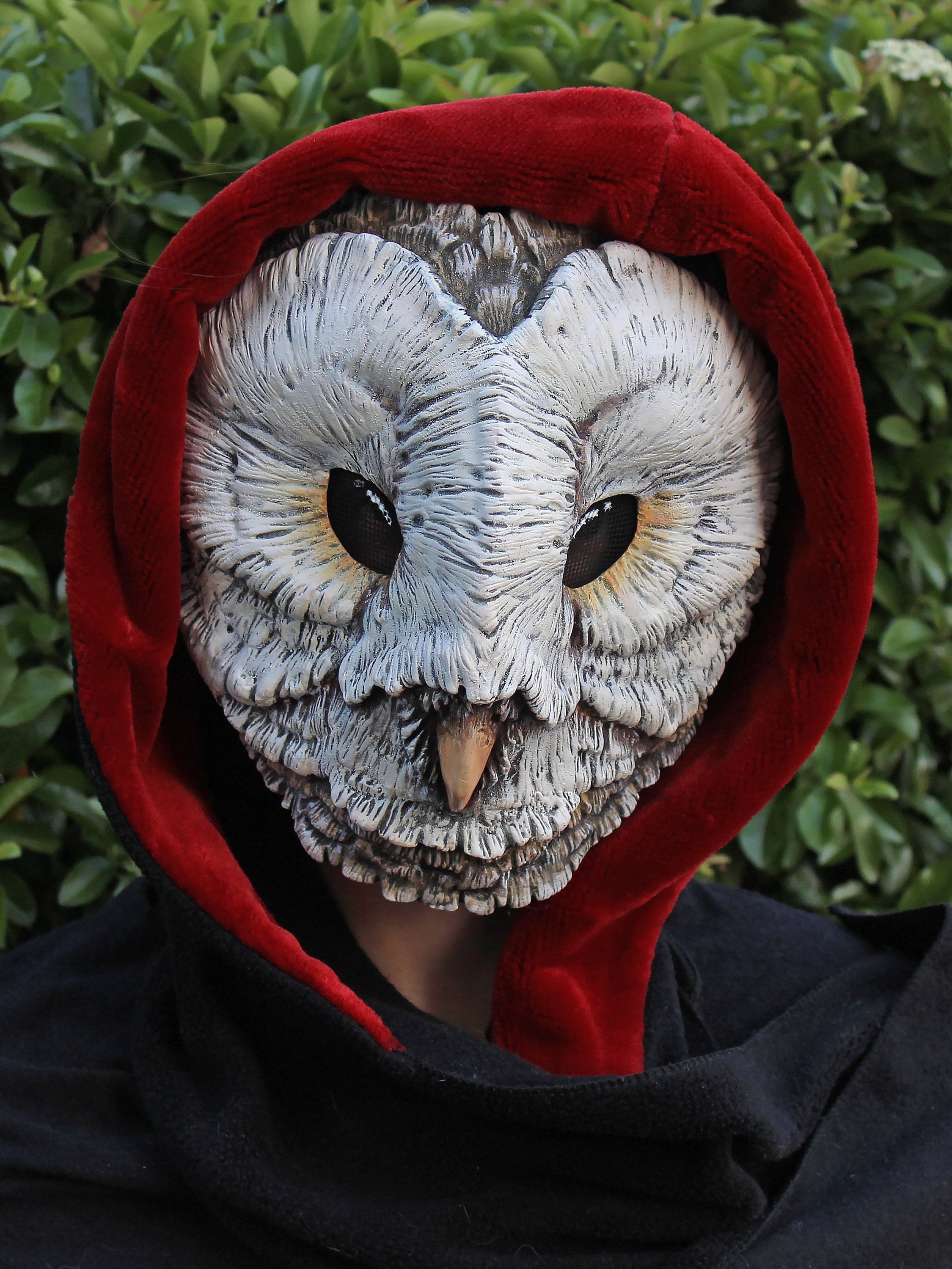 MADE TO ORDER Barn Owl Mask in Resin Fantasy Larp Pagan - Etsy UK