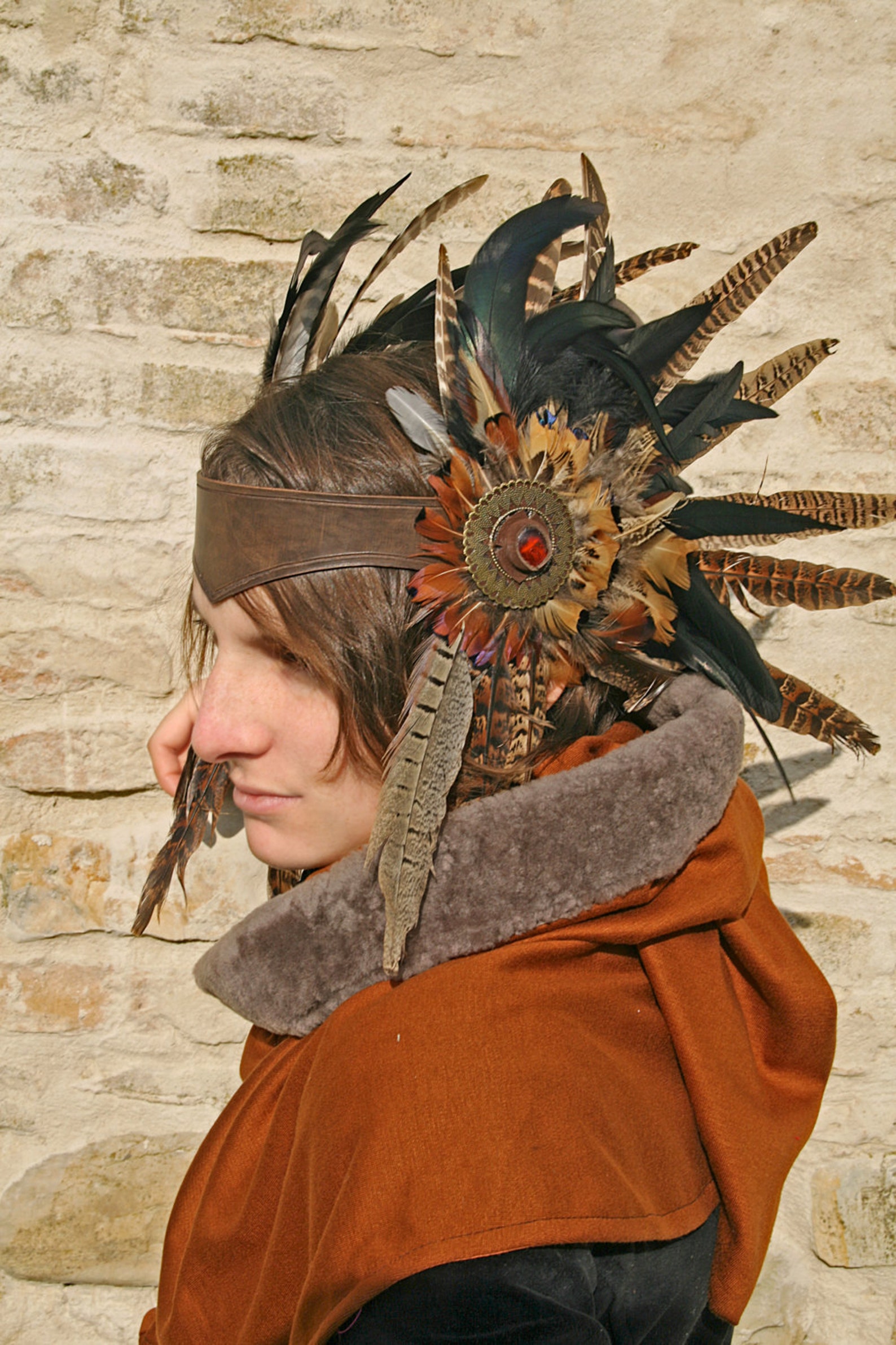 tribal feather headpiece
