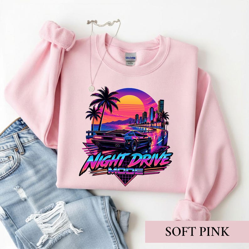 Synthwave Car Shirt, Retro 80s Cyberpunk Tee, Vaporwave Racing Tshirt, Car Lover Gift