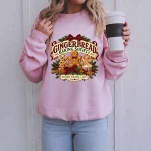 Gingerbread Baking Shirt, Christmas Cookie Baker Tee, Holiday Baking Society Graphic, Baker Gift