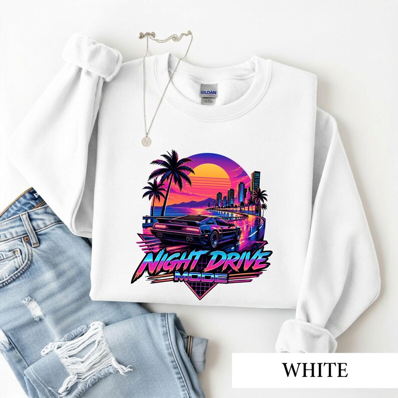 Synthwave Car Shirt, Retro 80s Cyberpunk Tee, Vaporwave Racing Tshirt, Car Lover Gift