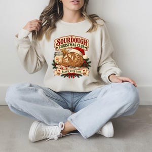 Sourdough Christmas Shirt, Retro Baker Holiday Tee, Baking Lover Gift
