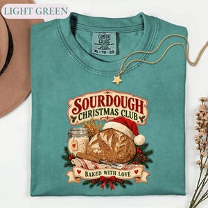Sourdough Christmas Shirt, Retro Baker Holiday Tee, Baking Lover Gift