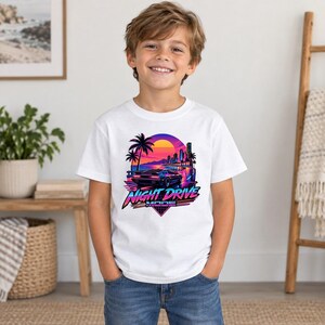 Synthwave Car Shirt, Retro 80s Cyberpunk Tee, Vaporwave Racing Tshirt, Car Lover Gift