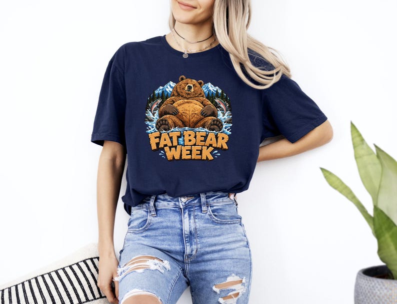 Fat Bear Week Shirt, Funny Grizzly Bear Tee, National Park Nature Lover Gift