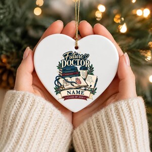 Personalized Future Doctor Ornament, Custom Med Student Keepsake, Class of 2026 Gift