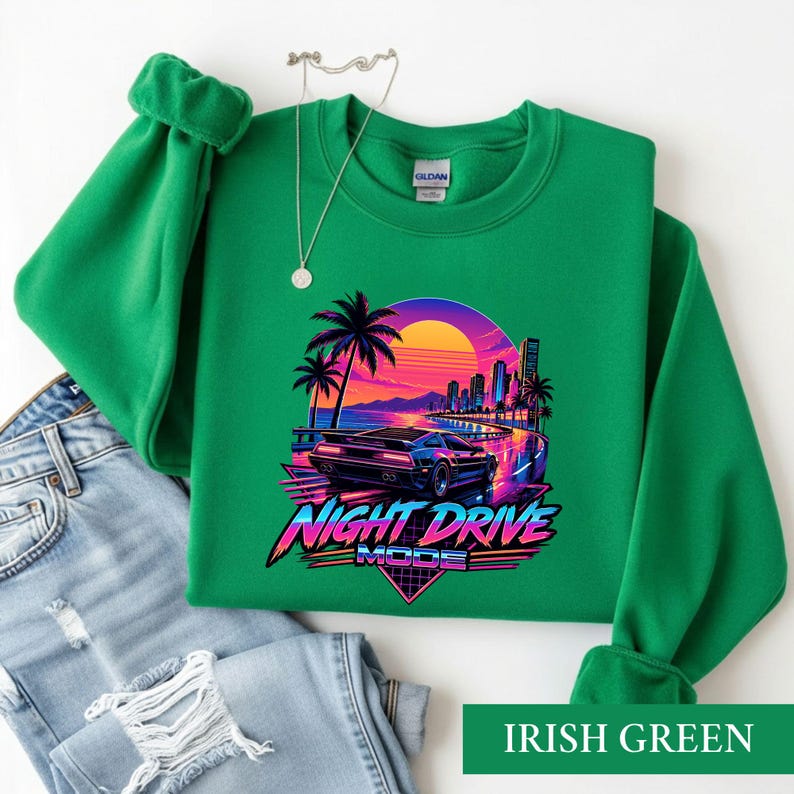 Synthwave Car Shirt, Retro 80s Cyberpunk Tee, Vaporwave Racing Tshirt, Car Lover Gift