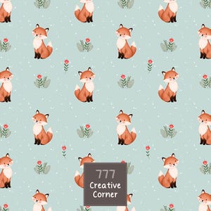 Woodland Bears Seamless Pattern Digital Paper, Bears Fabric Design, Forest Background, Wild Animals Nursery Decor