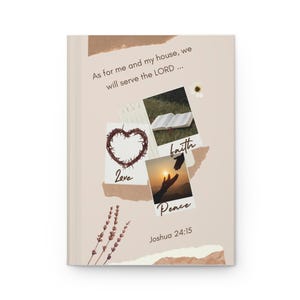 Liebe Glaube Frieden Journal | Joshua 24:15 Schrift Notizbuch