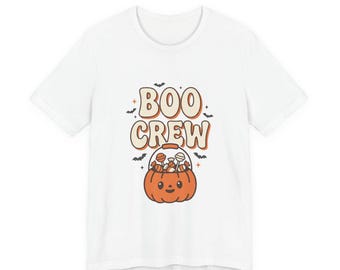 Boo Crew Kürbis-T-Shirt | Halloween-Herbst-Kürbis-Shirt