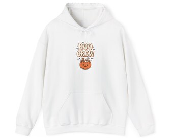 Boo Crew Kürbis-Hoodie | Halloween-Herbst-Kürbis-Motiv