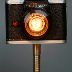 Upcycled Camera Lamp - Ansco Ready Flash