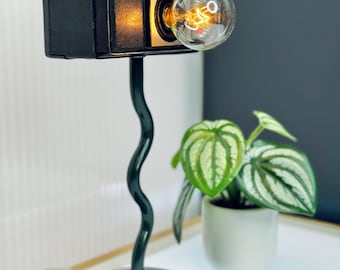 Vintage Magimatic Magicube Up-Cycled Camera Lamp — Retro Desk Light | Handmade One-of-a-Kind