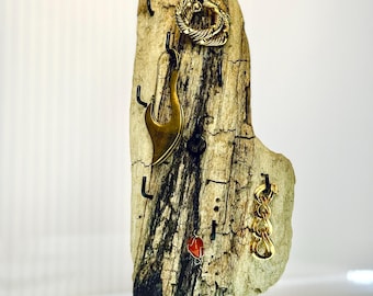 Driftwood Jewelry Holder • Handmade Necklace & Earring Display