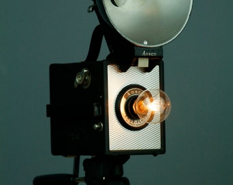 Handmade Upcycled Vintage Ansco Camera Lamp