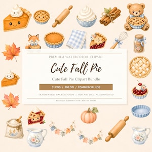 51 Cutie Pie 4K aquarel clipart, digitaal ontwerp, PNG, floral designelementen, tropische bladeren, transparante achtergrond, Instant Download