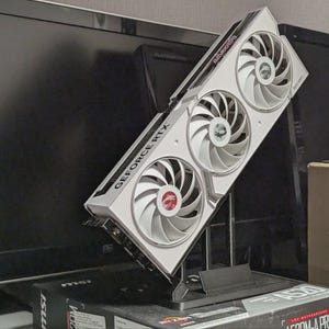 Desktop GPU Display Stand - 3D Printed Collectible Graphics Card Holder - Modern Tech Decor