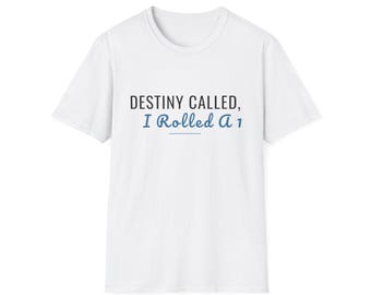 Camiseta divertida de D&D, regalo para Dungeons and Dragons, camiseta para juegos de rol de mesa, humor sobre tiradas de dados, regalo para jugadores de DnD, camiseta para jugadores con dados de 20 caras y 1 natural.