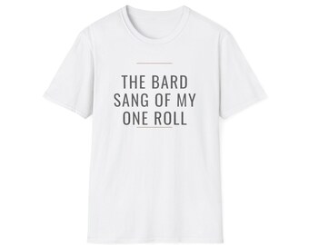 Camiseta divertida de D&D, regalo de Dungeons and Dragons para Dungeon Master, camiseta de juego de rol de mesa, camiseta de bardo con 20 natural, regalo para jugadores de juegos de rol