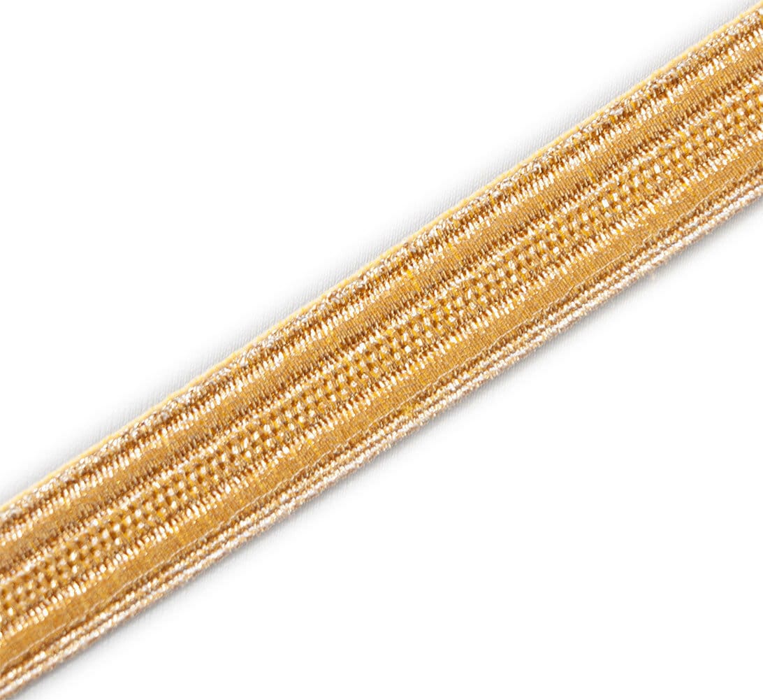 COHEALI Lace Ribbon Gold Lace Trim Fringe Trim Gold Curtains Gold Decor  Decorative Braided Trim Gold Ribbon Thin Trim for Clothes Trim Ornament