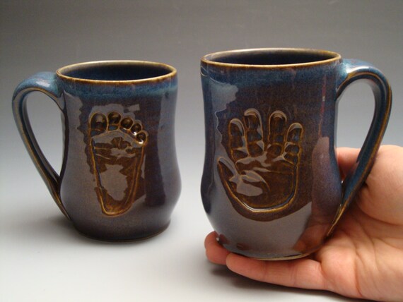 Items Similar To Custom Imprinted Handprint Or Footprint Pottery items-similar-to-custom-imprinted-handprint-or-footprint-pottery