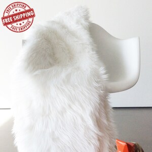 White Fur 60x84 Throw Blanket Soft Luxurious Fur Etsy