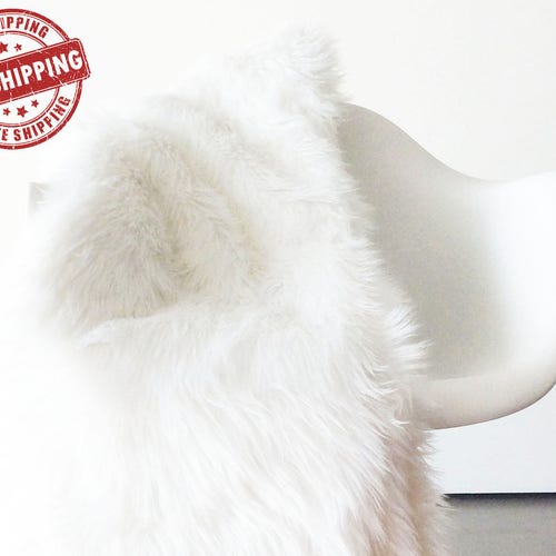 White Fur Throw Blanket Soft Luxurious Fur Fleece Lining Etsy