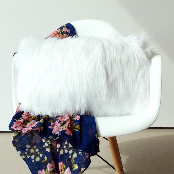 Fur Lumbar Pillow Etsy