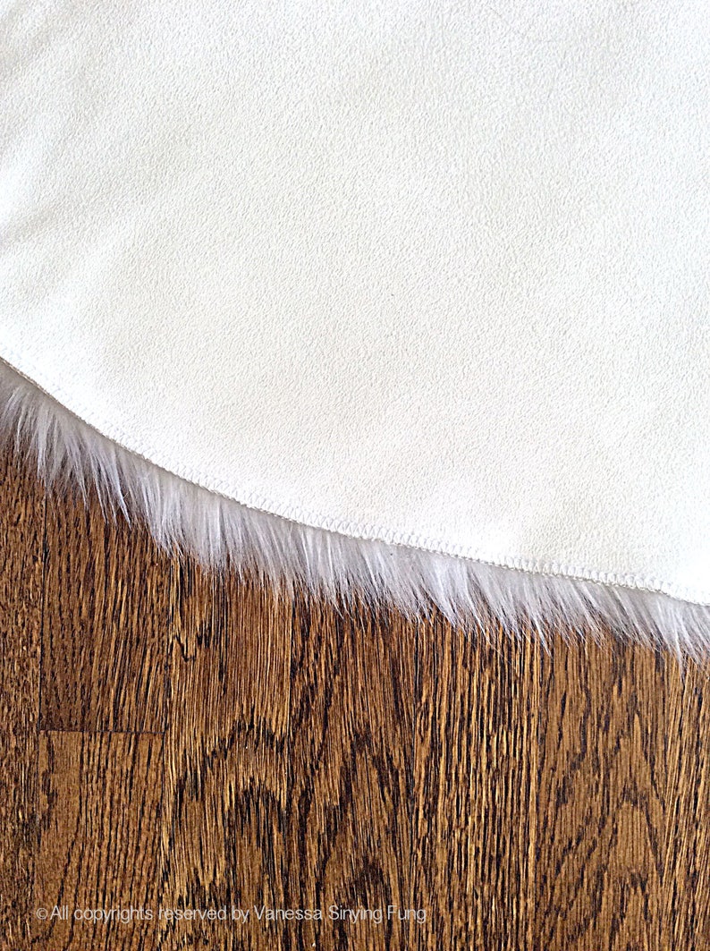 White Faux Fur Shag Rug Decorative Nursery Rug Cozy fur Etsy