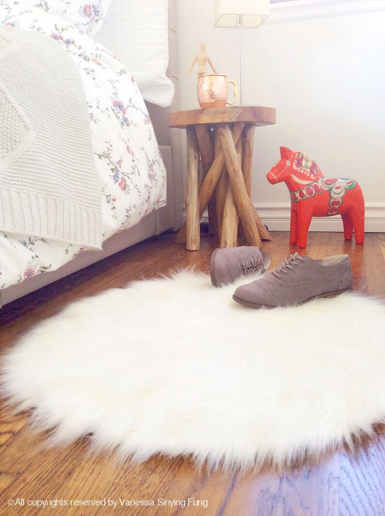 White Faux Fur Shag Rug Decorative Nursery Rug Cozy Fur Etsy