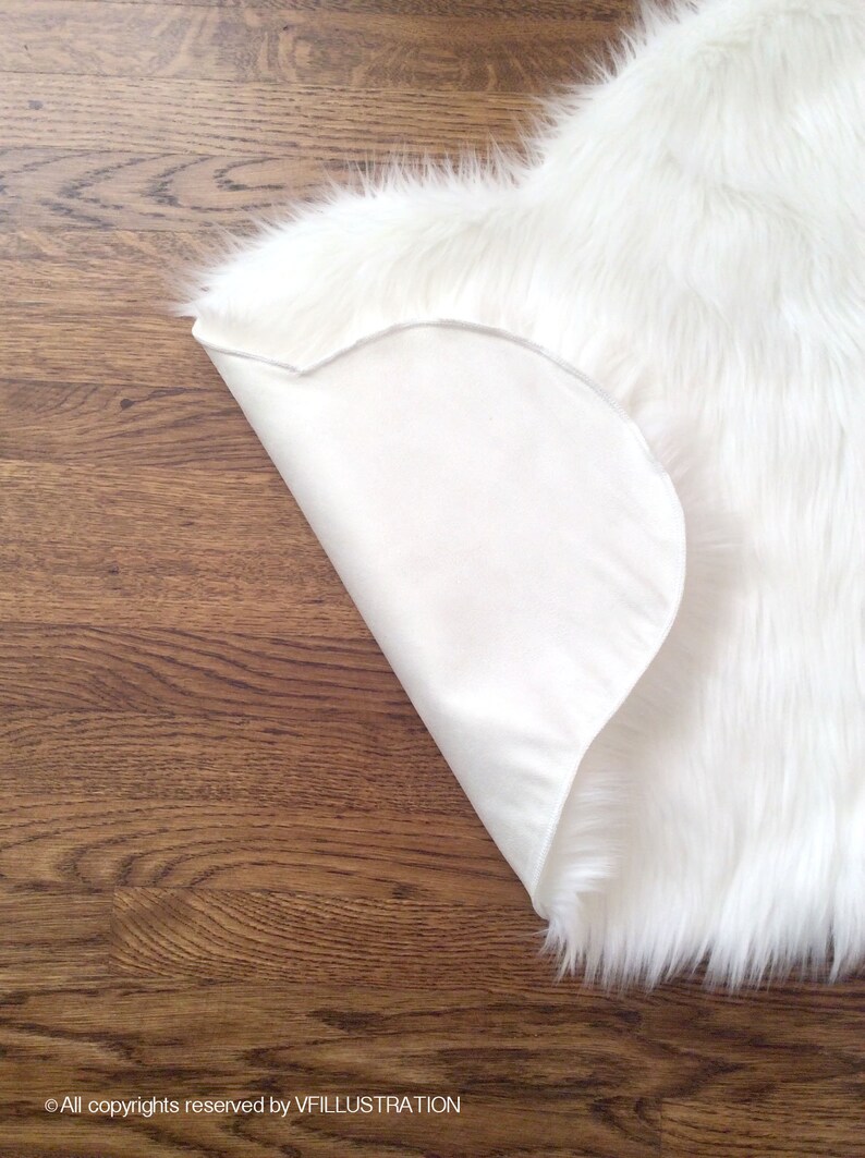 White Faux Cloud Shag Rug Decorative Nursery Rug Cozy Fur Etsy