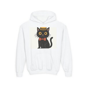 Black Cat Sunglasses Hoodie, Gift for Cat Lovers, Birthday Present, Pet Owner Apparel, Black Cat Mom Dad Sweatshirt