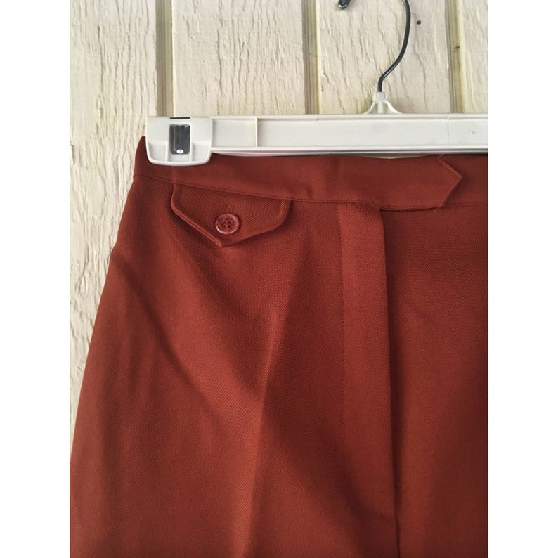 Size SM. Vintage 1960s Bobbie Brooks Cinnamon HIGHWAISTED Pants