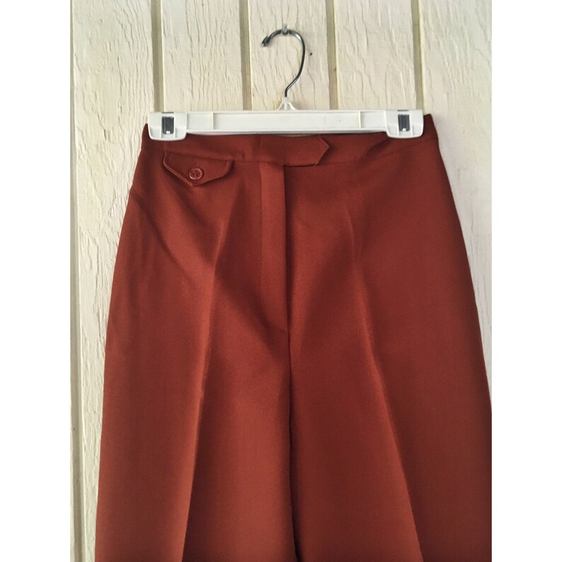 Size SM. Vintage 1960s Bobbie Brooks Cinnamon HIGHWAISTED Pants