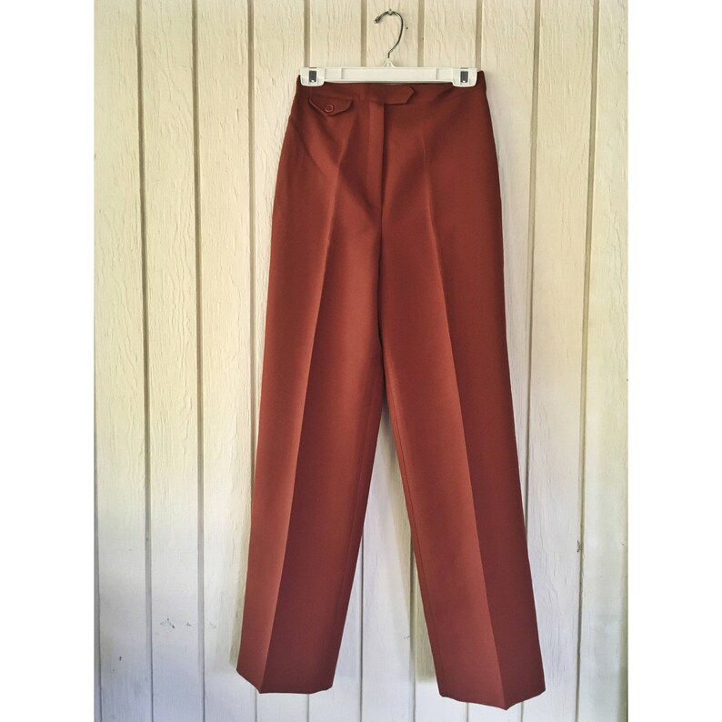 Size SM. Vintage 1960s Bobbie Brooks Cinnamon HIGHWAISTED Pants