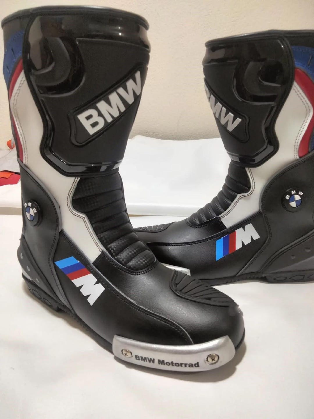 BMW Motorrad モーターサイクルレーシングブーツ、ブラックレザー