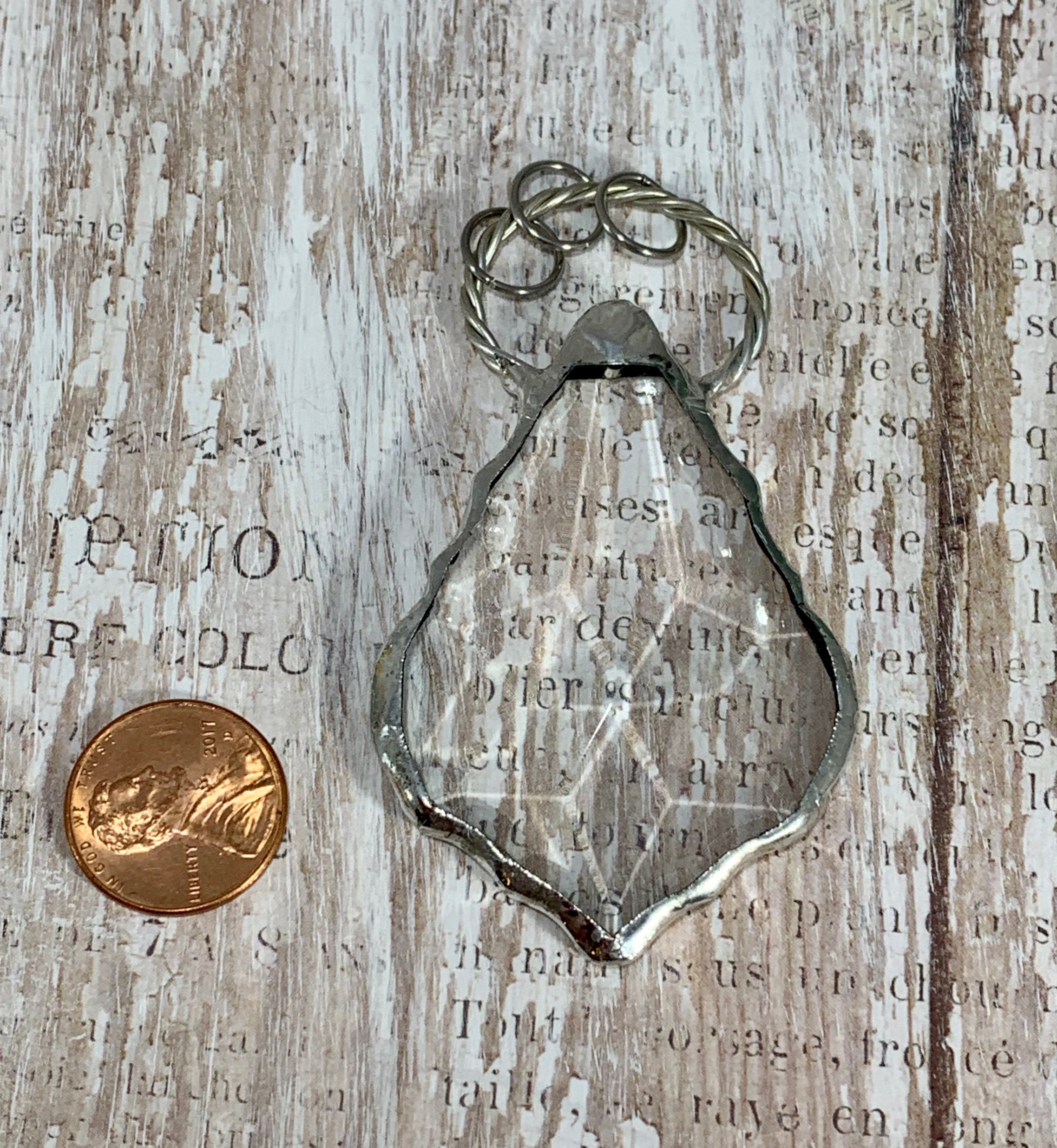 Crystal Soldered Pendants Etsy