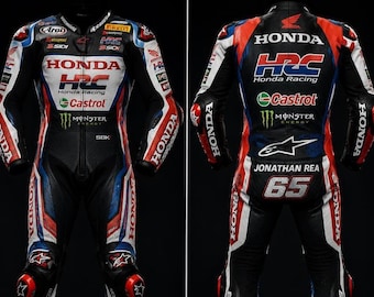 Jonathan Rea #65 Honda HRC WorldSBK Race Leather Suit – Custom Sizes Available