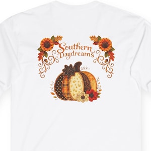 Patchwork Pumpkin Long Sleeve Tee | Southern Daydreams Fall Design