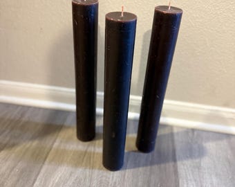 3 Round Biller Candles 16” Mauve Reception Party Weeding Birthday Home Decor