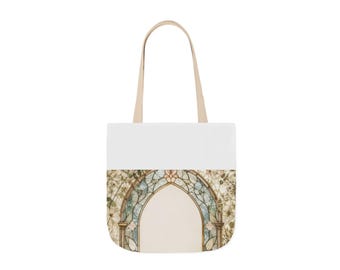 Embroidered Straw Market Canvas Tote Bag | Floral Gift | Wildflower Tote | Reusable Shopping Bag