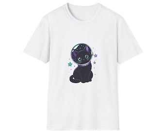 Cyber Bubble Cat Shirt, Cute Kawaii Cat T-Shirt, Aesthetic Anime Cat Tee, Cat Lover Gift, Cat Mom Shirt, Cute Cat Top