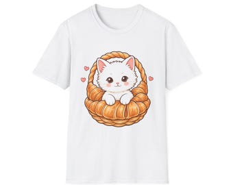 Bakery Cat Shirt | Kawaii Bread and Pastry Art | Gift for Bakers