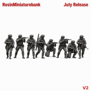 Russian Infantry Squad V2 28mm Resin Miniatures