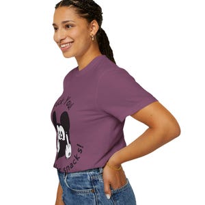Middle Finger Cartoon Mickey Mouse I'm Here for Snacks T-shirt image 7